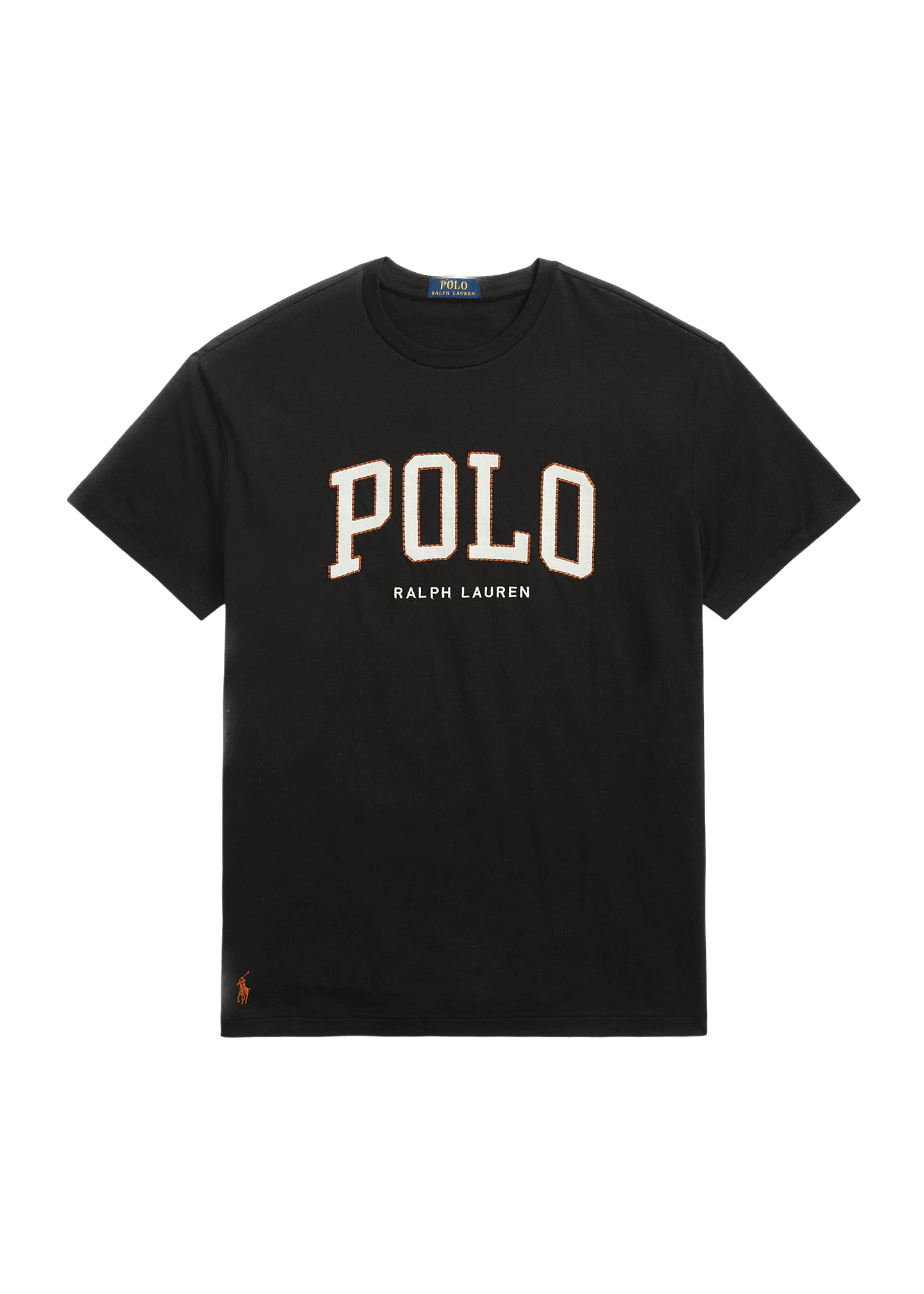 Camiseta Polo Ralph Lauren de punto jersey con logotipo Negra - ECRU