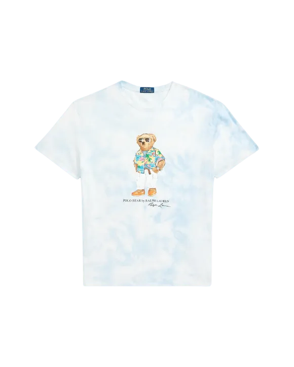 Camiseta Polo Ralph Lauren Polo Bear Classic Fit Tie-Dye - ECRU