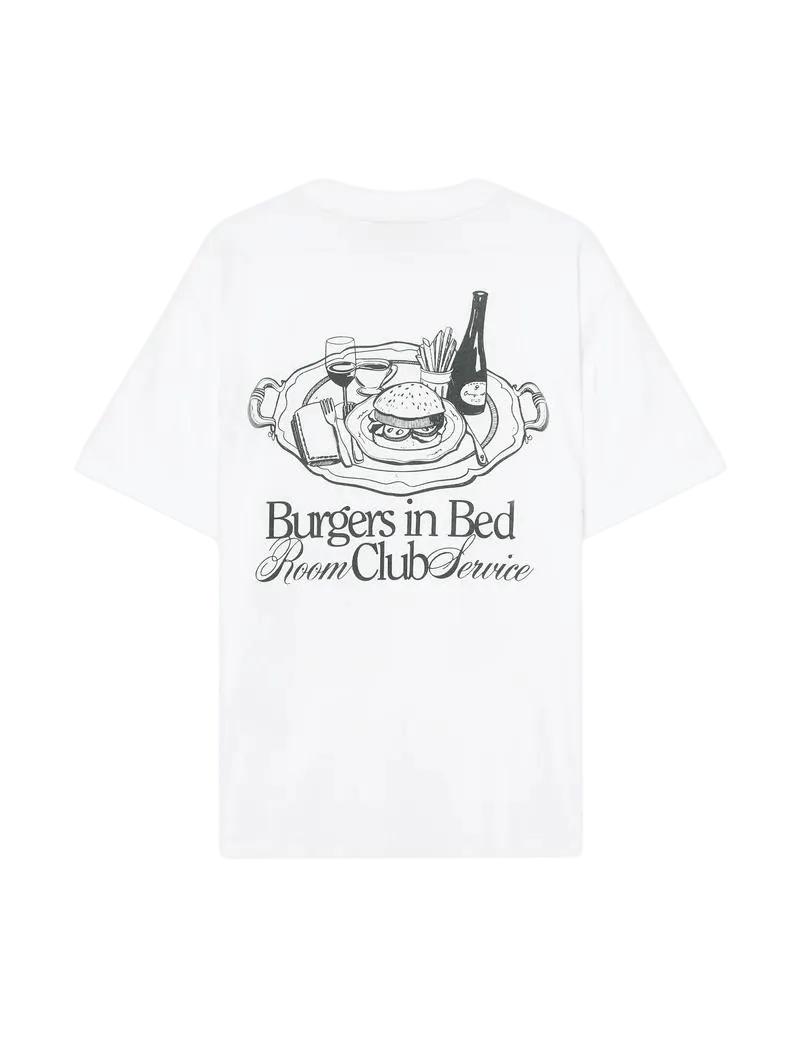 Camiseta Pompeii Burgers in Bed - ECRU