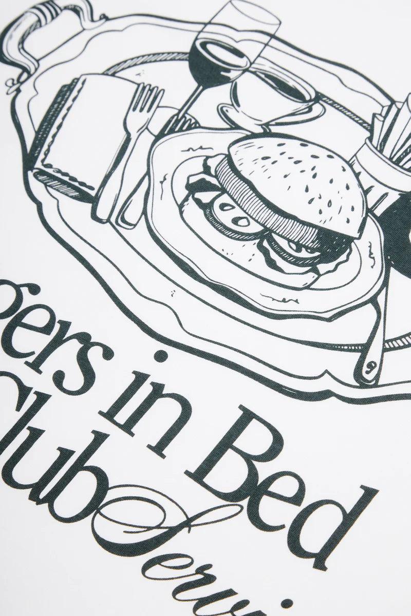 Camiseta Pompeii Burgers in Bed - ECRU