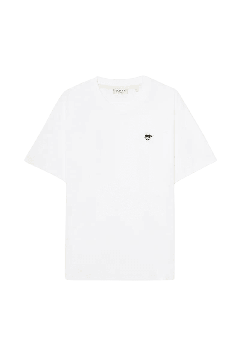 Camiseta Pompeii White Emilio - ECRU