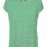 Camiseta Rayas Aware Ava Pristine Bright Green - ECRU