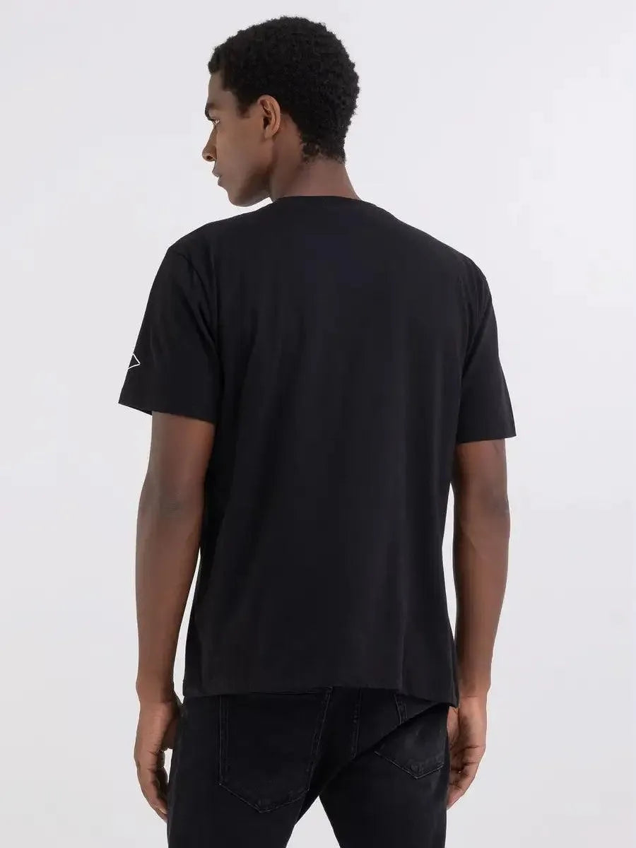 Camiseta Replay de Punto con Bulldog - ECRU