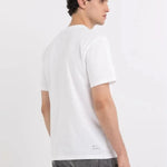 Camiseta Replay de Punto con Cuello Redondo - ECRU