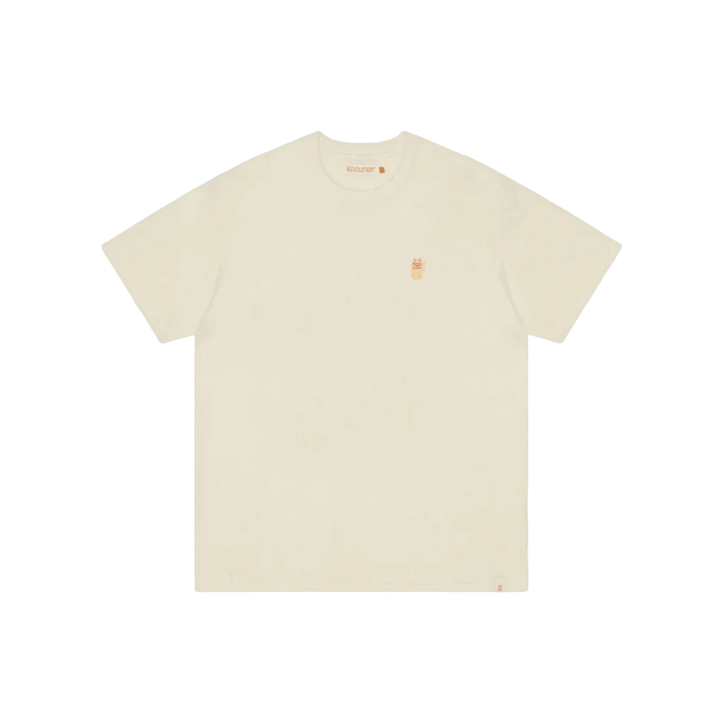 Camiseta Revolution 1366 LUC Off White Melange - ECRU