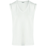 Camiseta Salsa Jeans con Detalle Trenzado - ECRU