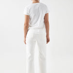 Camiseta Salsa Jeans con Marca Bordada - ECRU