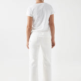 Camiseta Salsa Jeans con Marca Bordada - ECRU