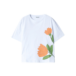 Camiseta Salsa Jeans Detalle Floral - ECRU