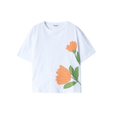 Camiseta Salsa Jeans Detalle Floral - ECRU