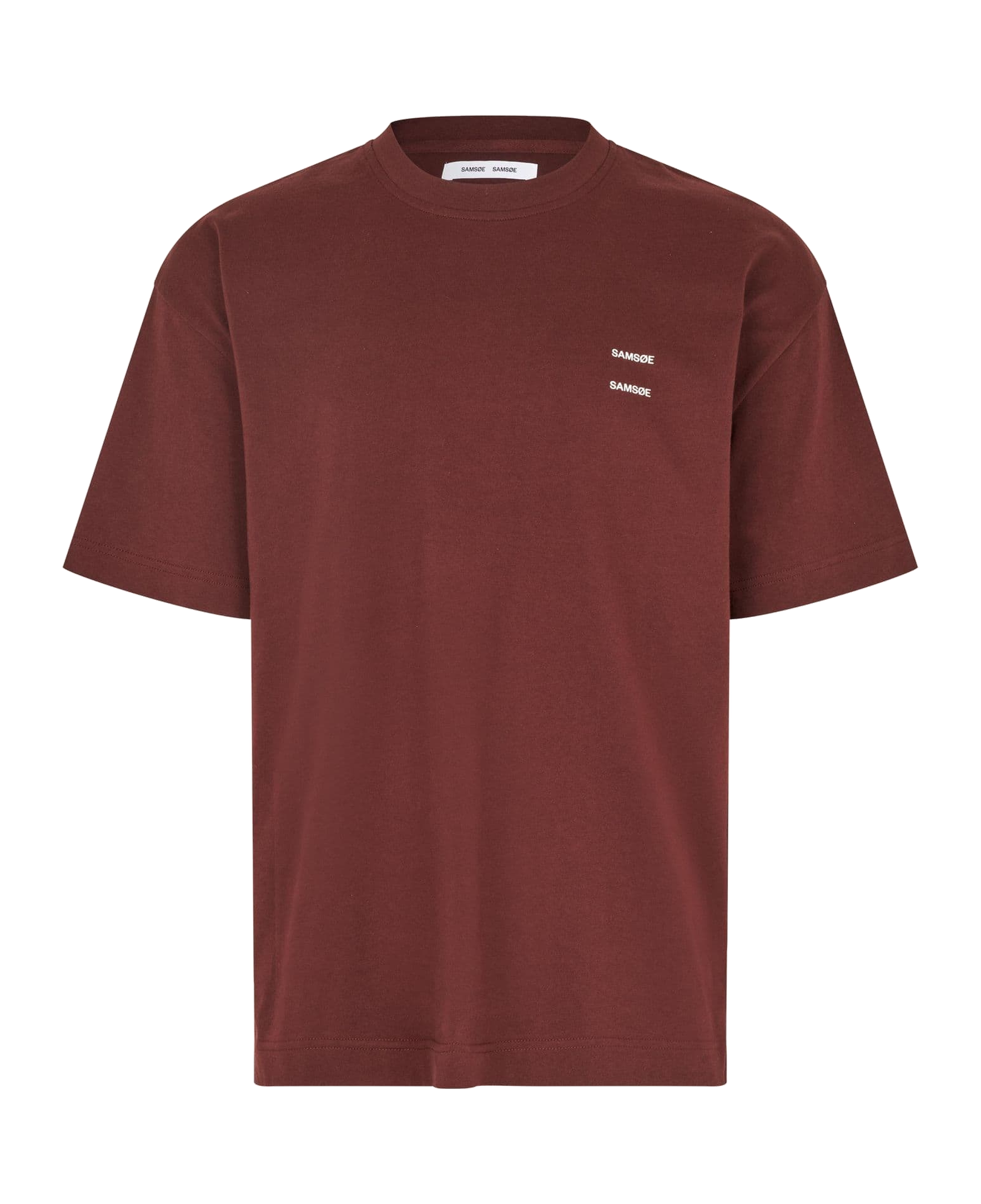 Camiseta SAMSØE SAMSØE Joel T-Shirt 11415 Bitter Chocolate — frente