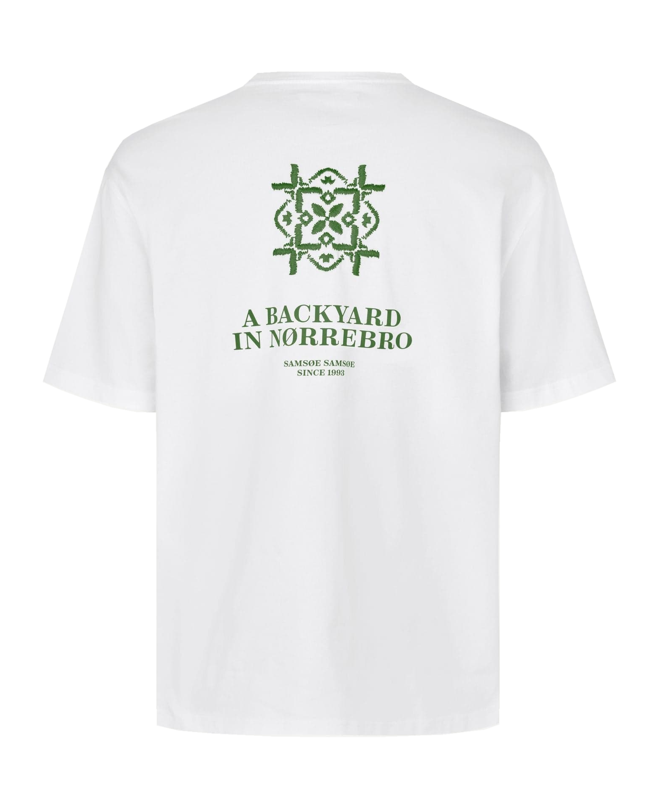 Camiseta SAMSØE SAMSØE Sajes T-Shirt 11725 Green Tile — espalda