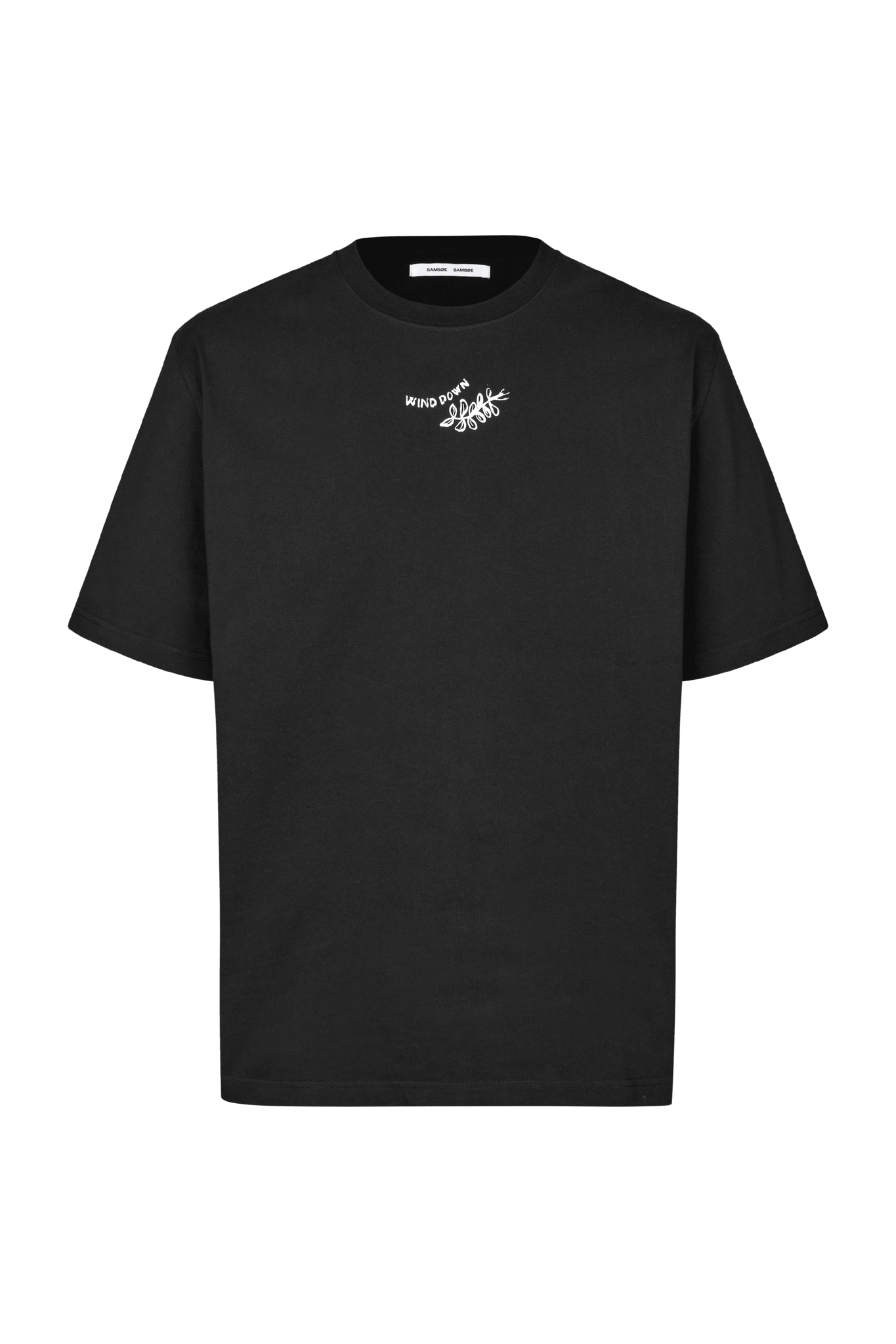 Camiseta Samsøe Samsøe Sawind uni Black Connected - ECRU