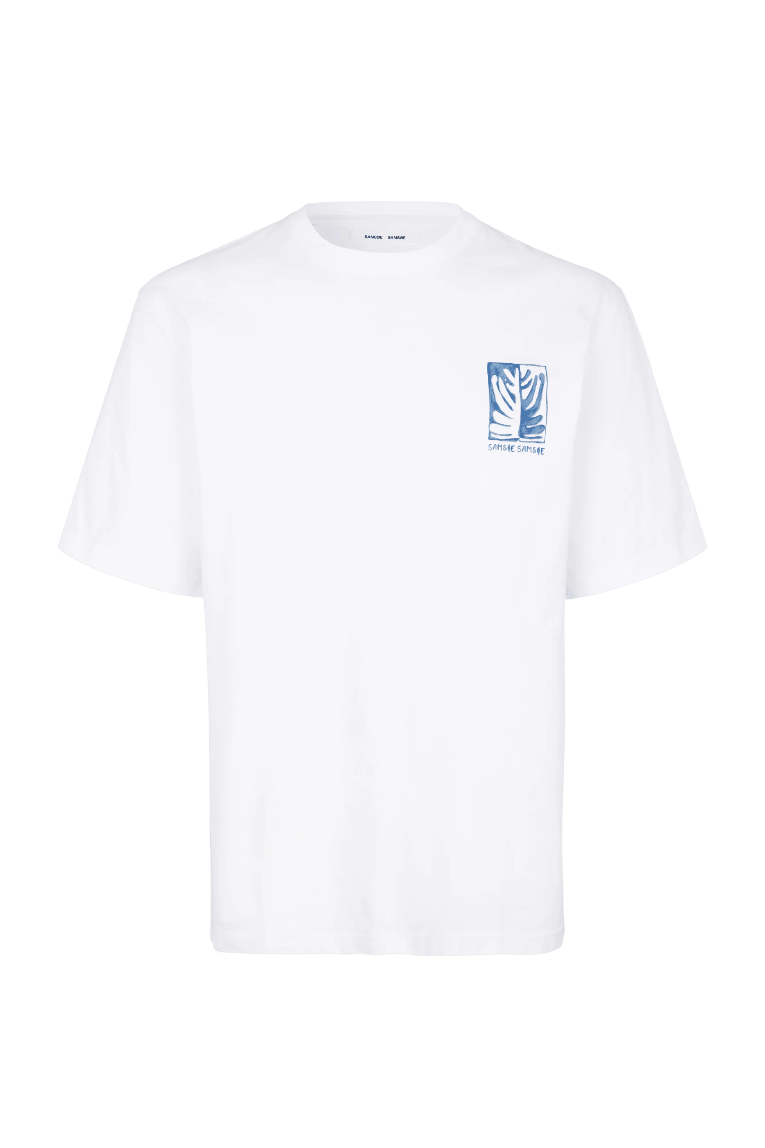 Camiseta Samsøe Samsøe Sawind uni White Earth Beat - ECRU