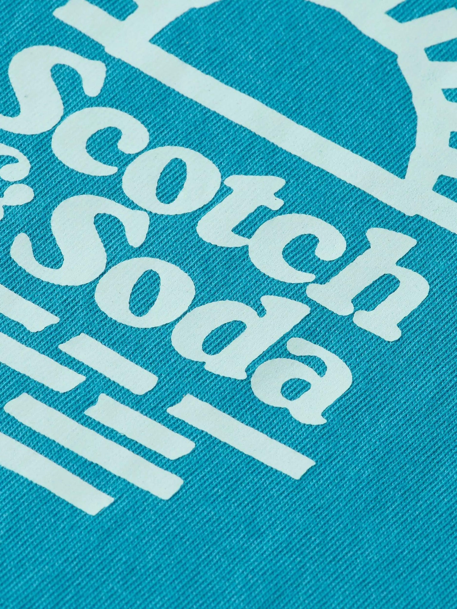 Camiseta Scotch & Soda Left Chest Artwork Petrol Blue - ECRU