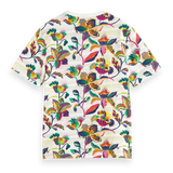 Camiseta Scotch and Soda Regular Fit Algodón Orgánico Print Allover - ECRU