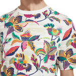 Camiseta Scotch and Soda Regular Fit Algodón Orgánico Print Allover - ECRU