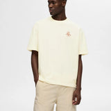 Camiseta Selected Loose Corby Egret - ECRU