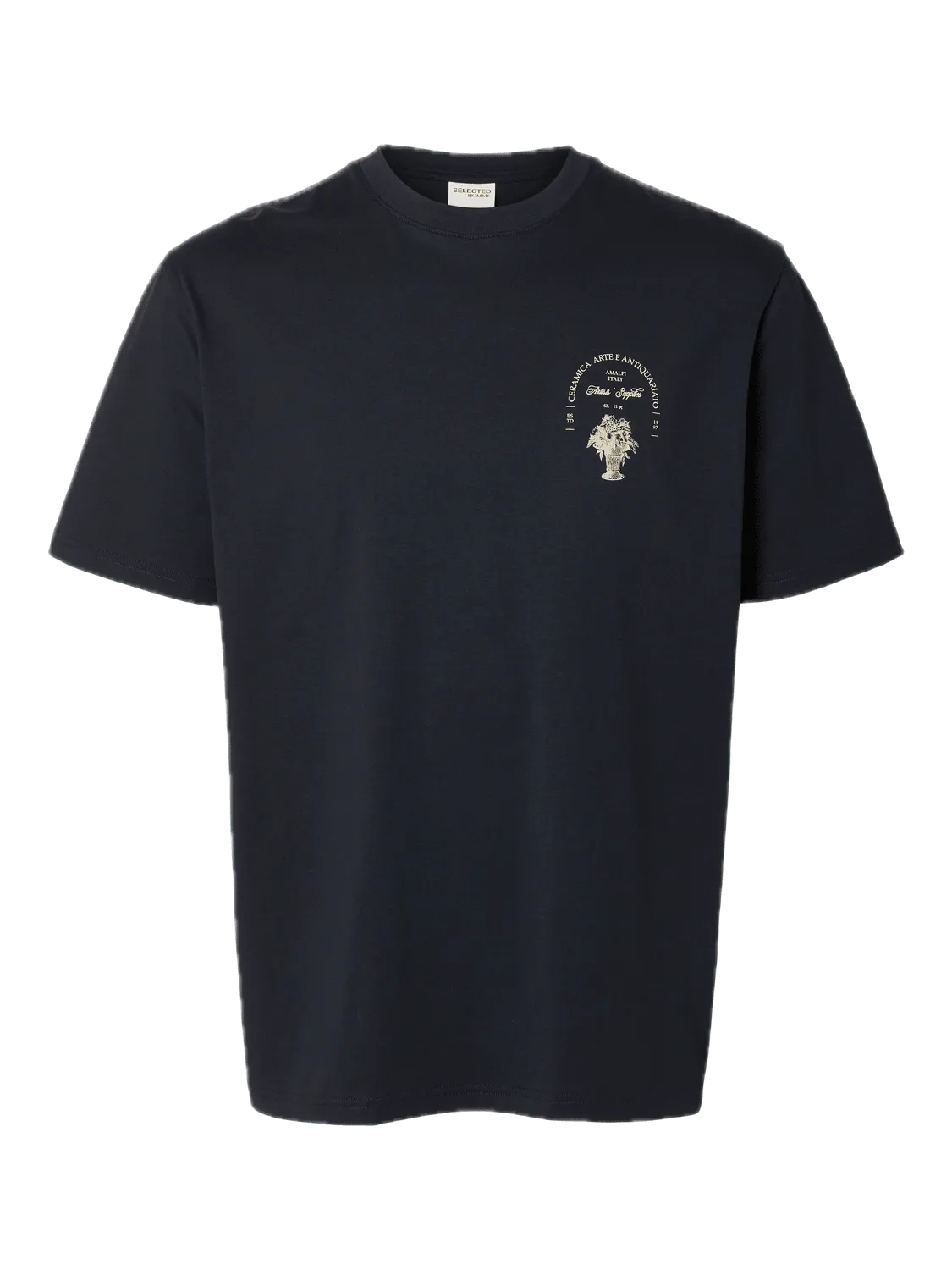 Camiseta Selected Relaxaries Sky Captain - ECRU