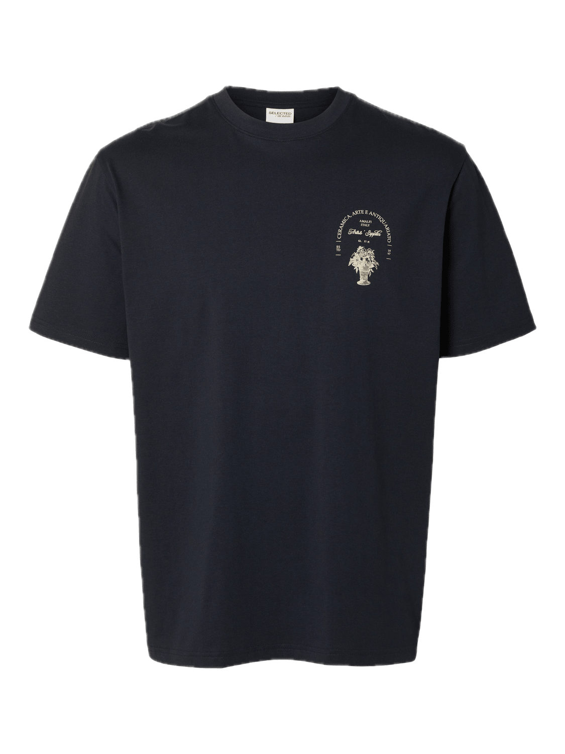 Camiseta Selected Relaxaries Sky Captain - ECRU