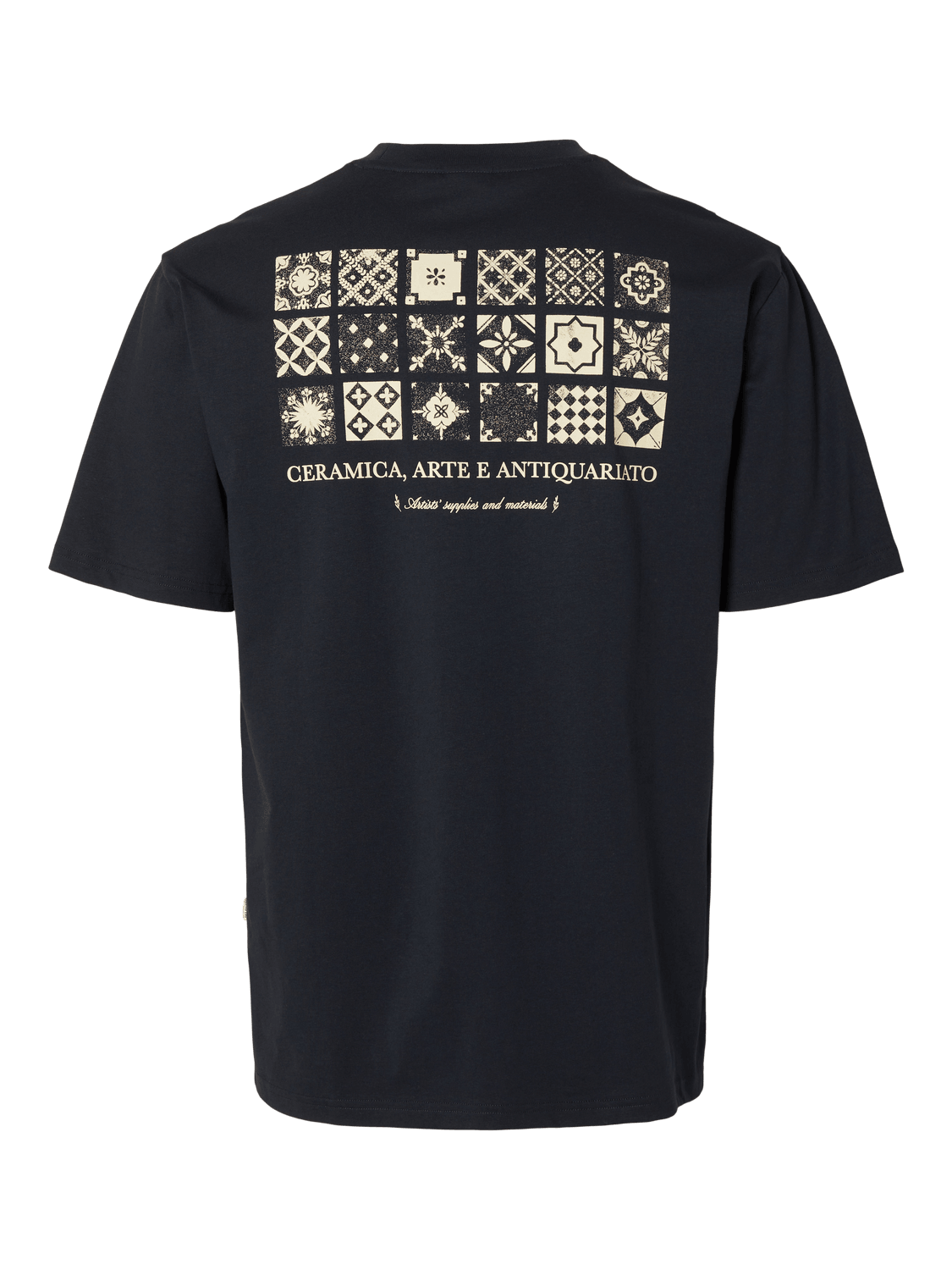 Camiseta Selected Relaxaries Sky Captain - ECRU