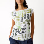 Camiseta SKFK Marixol Multicolor - ECRU