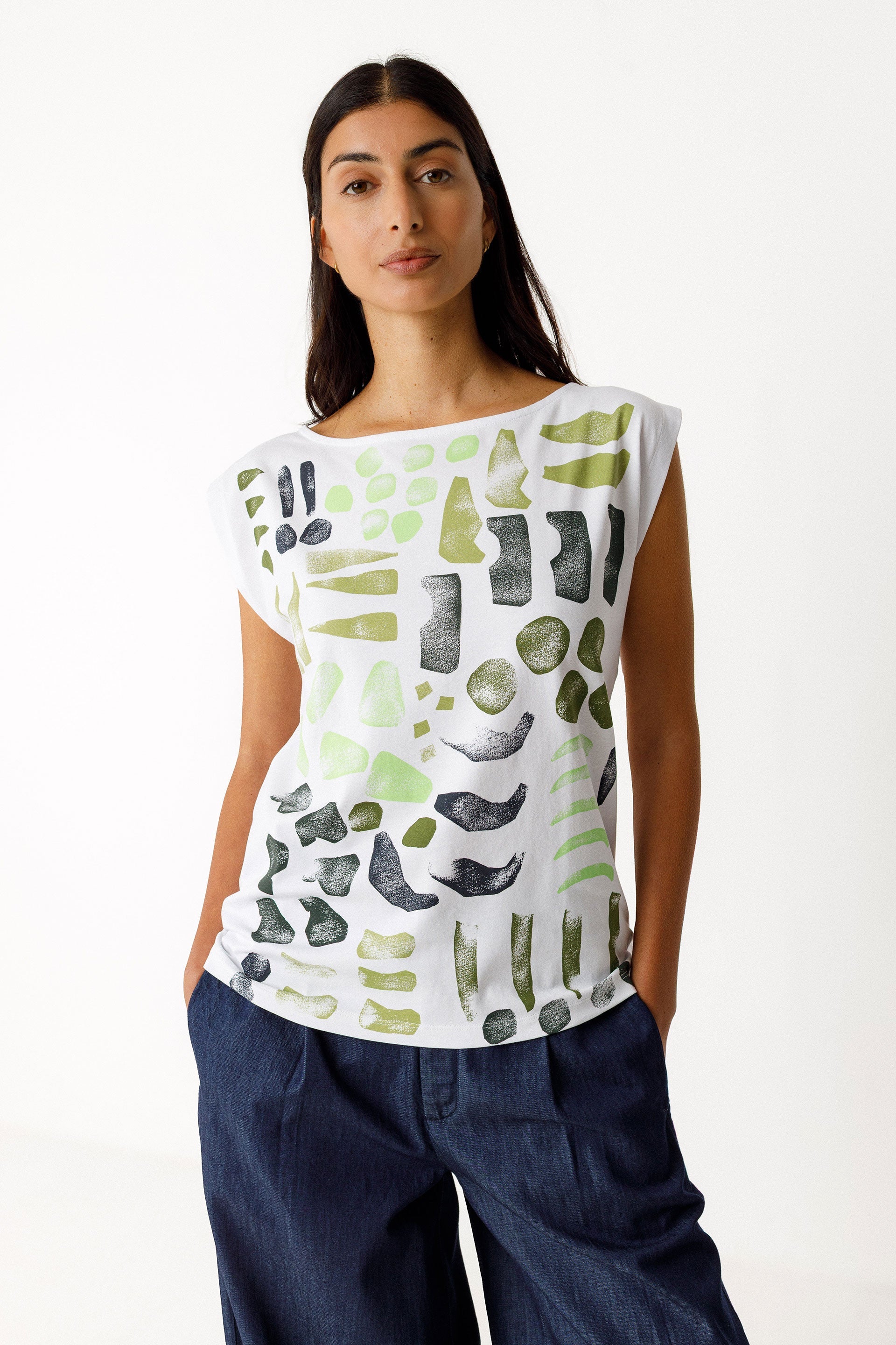 Camiseta SKFK Marixol Multicolor - ECRU
