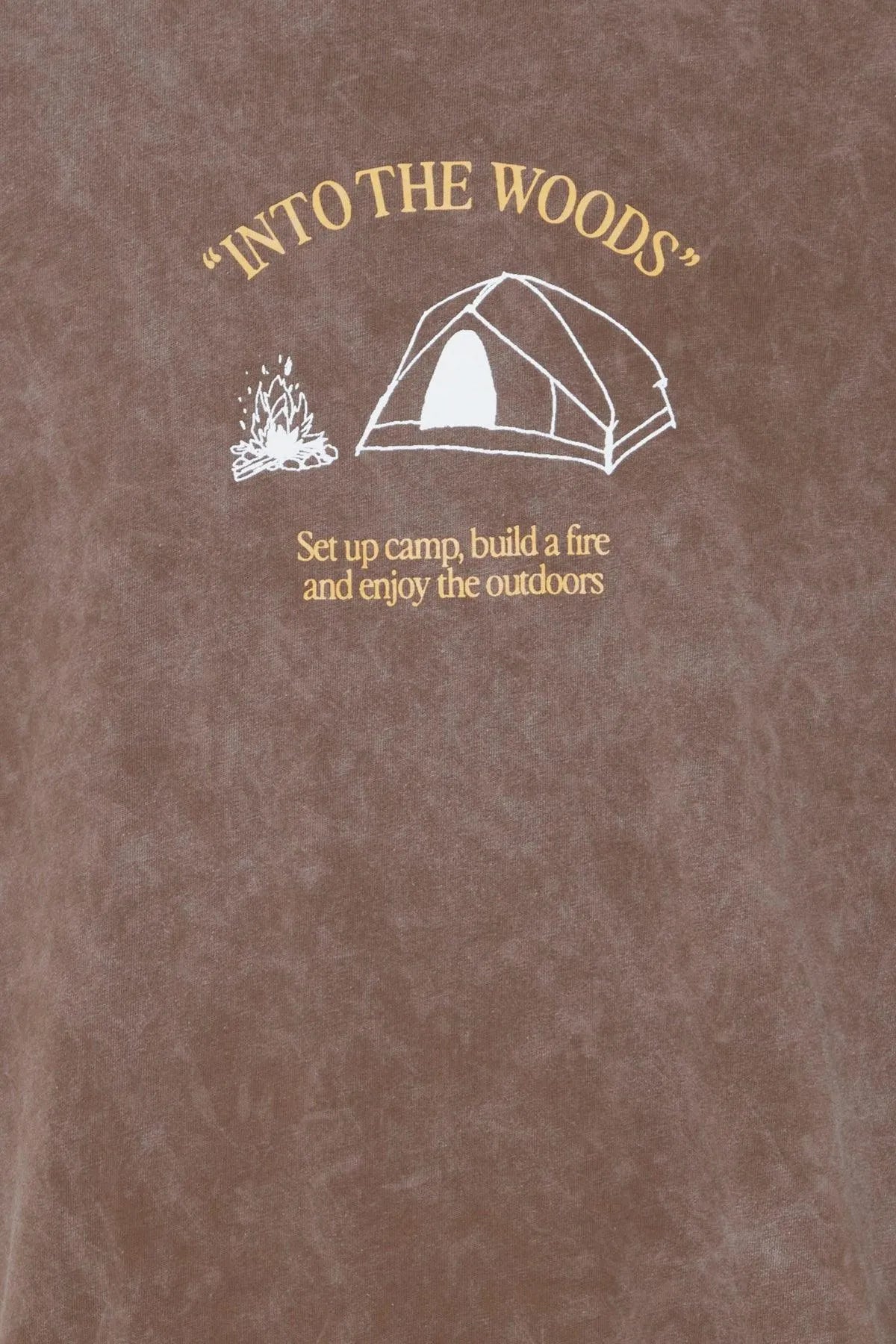 Camiseta !Solid Hamlet Rain Drum - ECRU