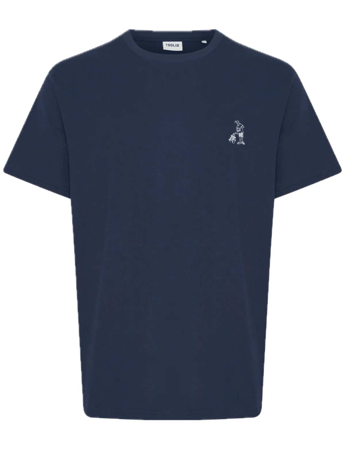 Camiseta !Solid Ilias Insignia Blue - ECRU
