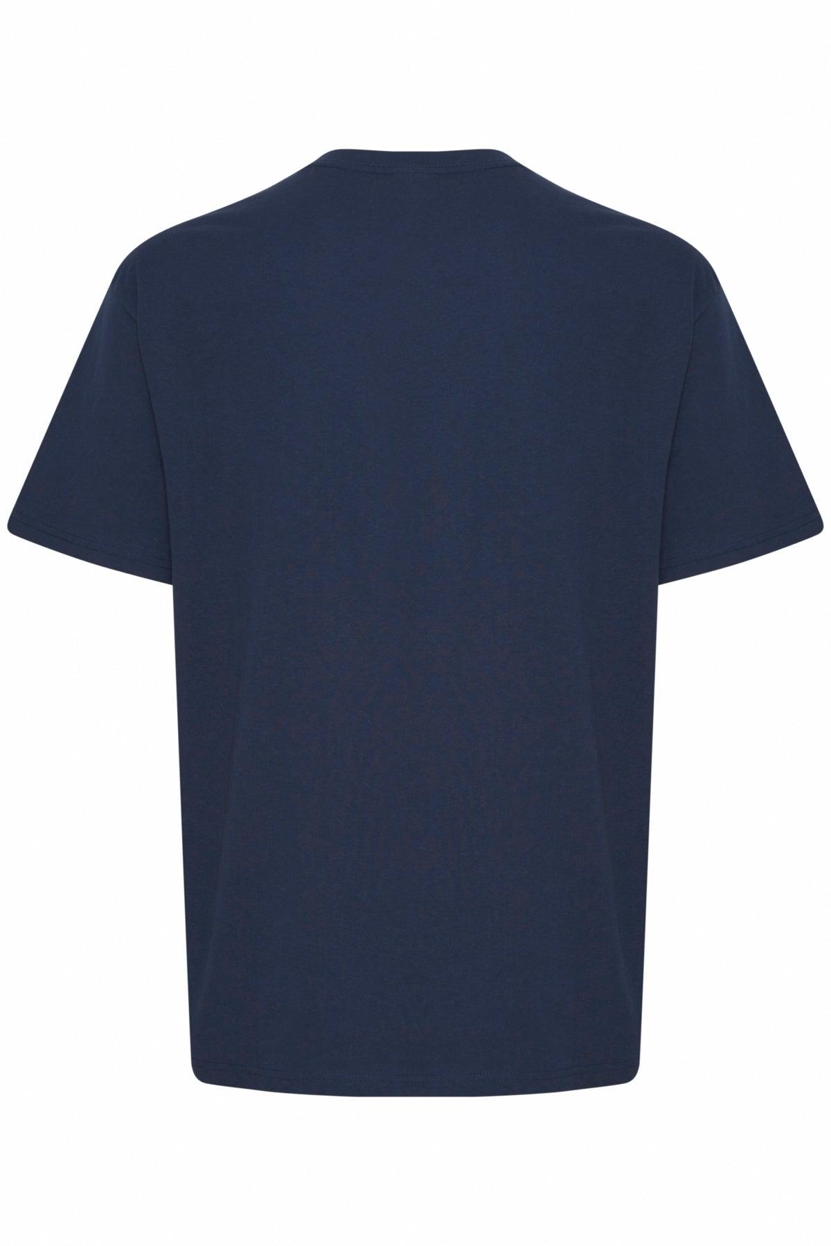 Camiseta !Solid Ilias Insignia Blue - ECRU