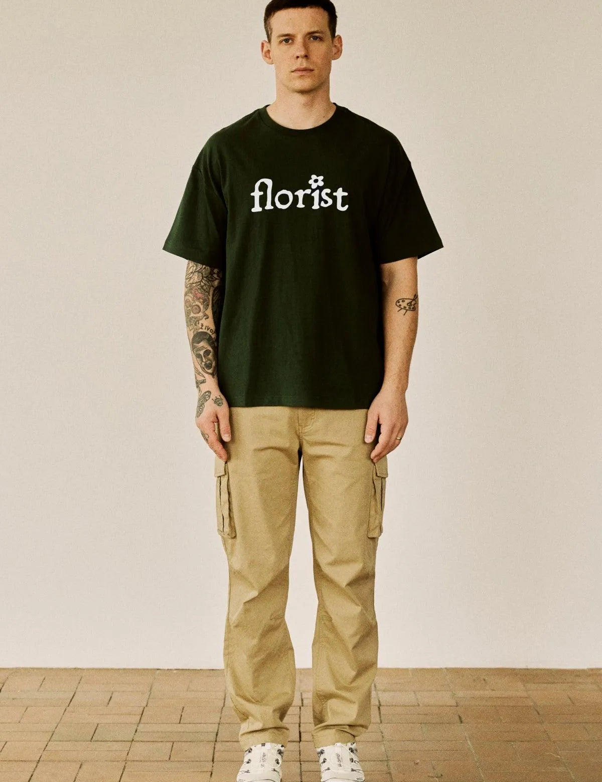 Camiseta !Solid Imsir Garden Topiary - ECRU