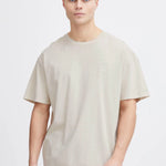 Camiseta !Solid Ismael Oatmeal - ECRU