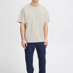 Camiseta !Solid Ismael Oatmeal - ECRU