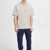 Camiseta !Solid Ismael Oatmeal - ECRU