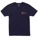 Camiseta Stance Free Bird Navy - ECRU