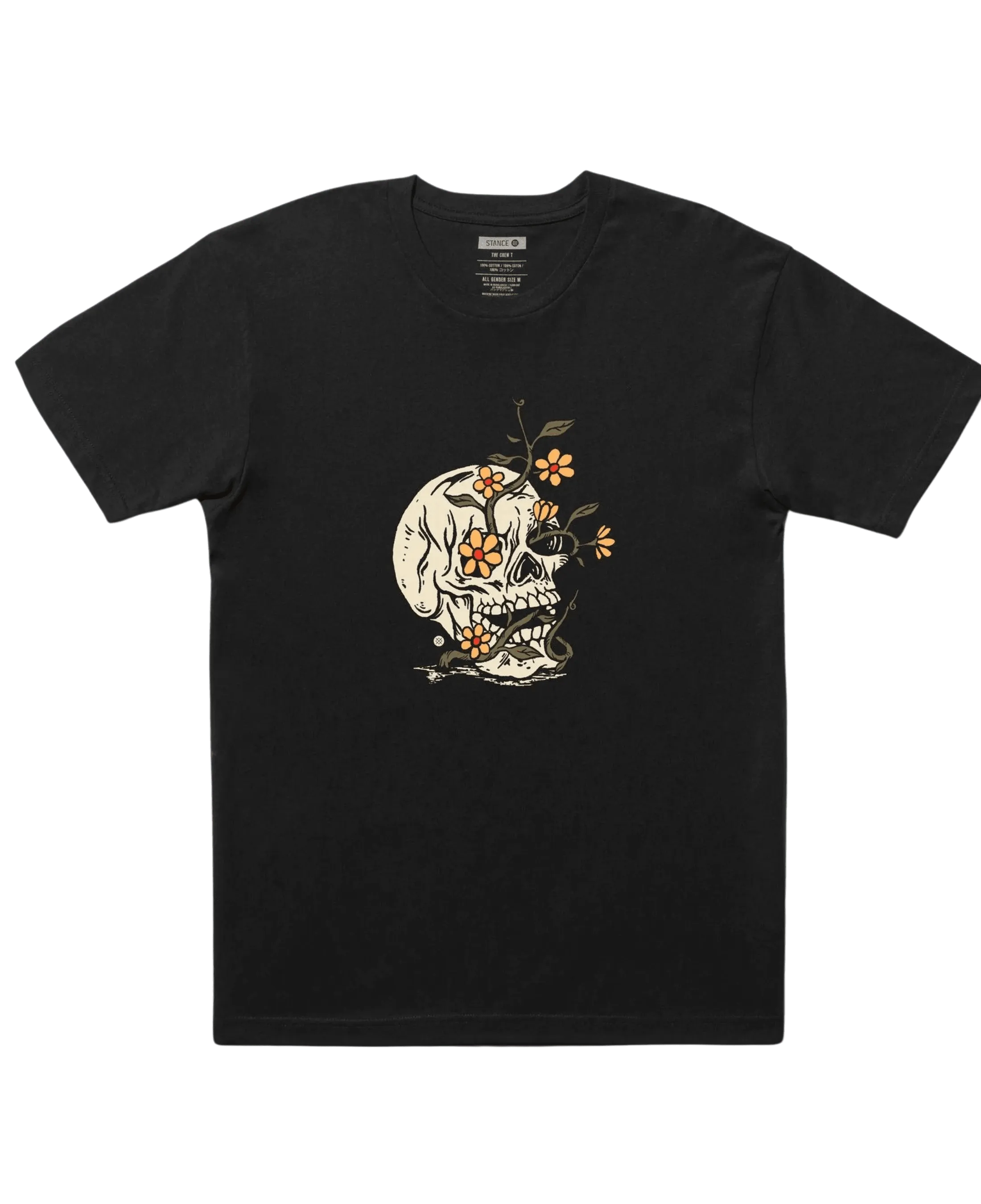 Camiseta Stance Keep Growing - ECRU