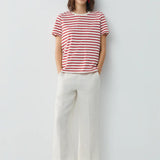 Camiseta ESE O ESE Stripes Ecru Red