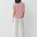 Camiseta ESE O ESE Stripes Ecru Red