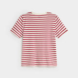 Camiseta ESE O ESE Stripes Ecru Red