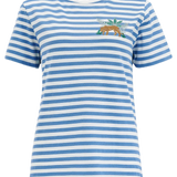 Camiseta Sugarhill Maggie Blue White Tiger Embroidery - ECRU