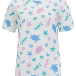 Camiseta Sugarhill Maggie Off-White Multi Sea Cove - ECRU