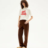 Camiseta Thinking Mu Blanca Art-Love Mock - ECRU