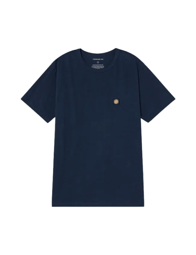 Camiseta Thinking Mu Navy Sol Espalda Curry - ECRU