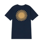 Camiseta Thinking Mu Navy Sol Espalda Curry - ECRU