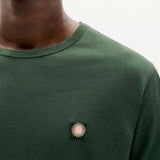 Camiseta Thinking Mu Verde Sol Espalda Coral - ECRU