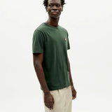 Camiseta Thinking Mu Verde Sol Espalda Coral - ECRU