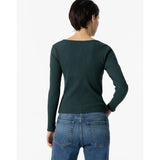 Camiseta Tiffosi Cora Canalé Cut Out Verde - ECRU