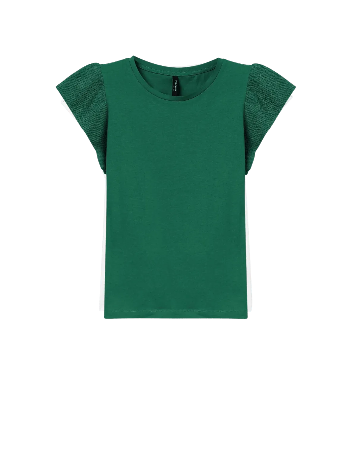 Camiseta TIFFOSI Kira 13 Verde - ECRU