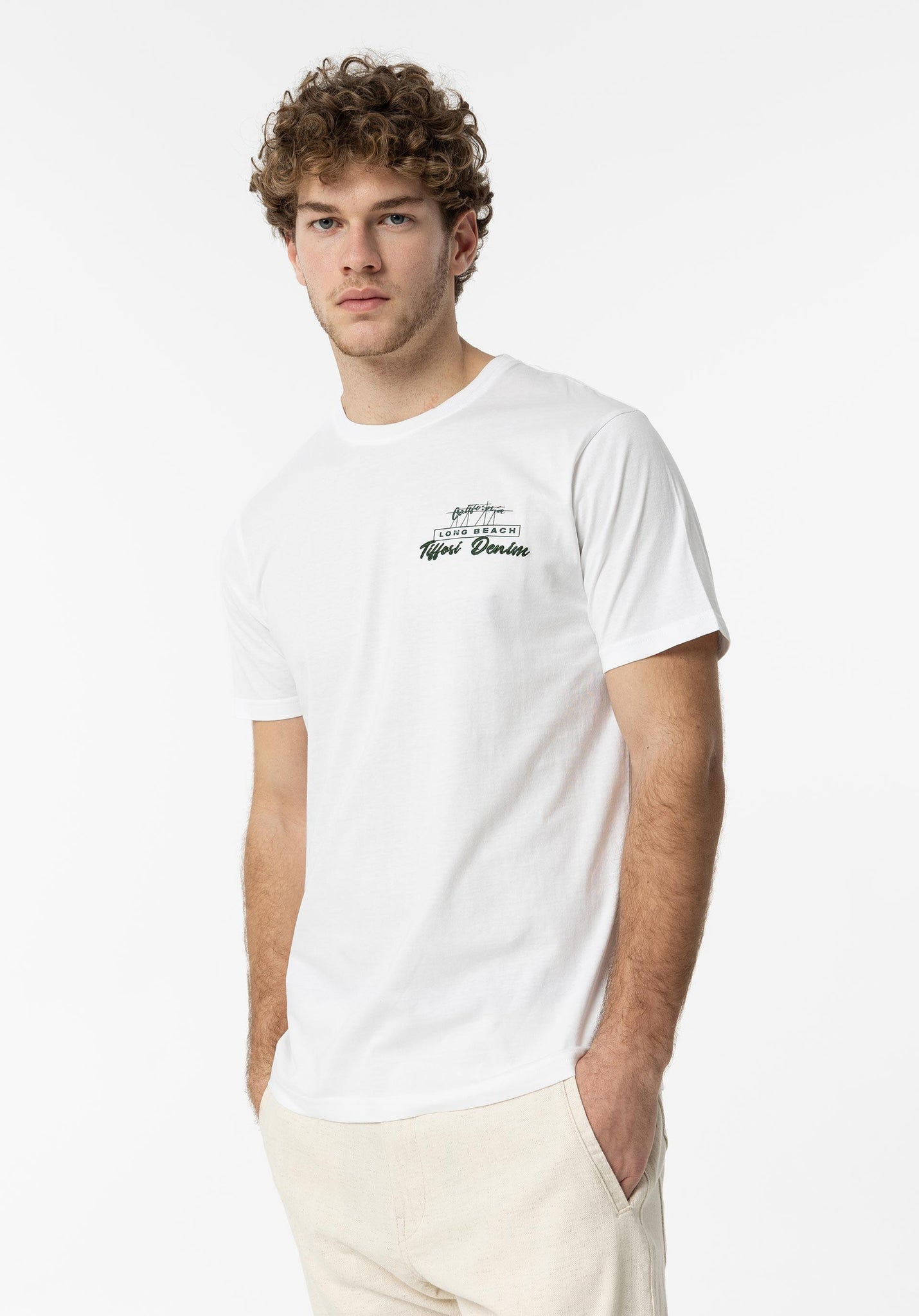 Camiseta TIFFOSI Rogan White - ECRU
