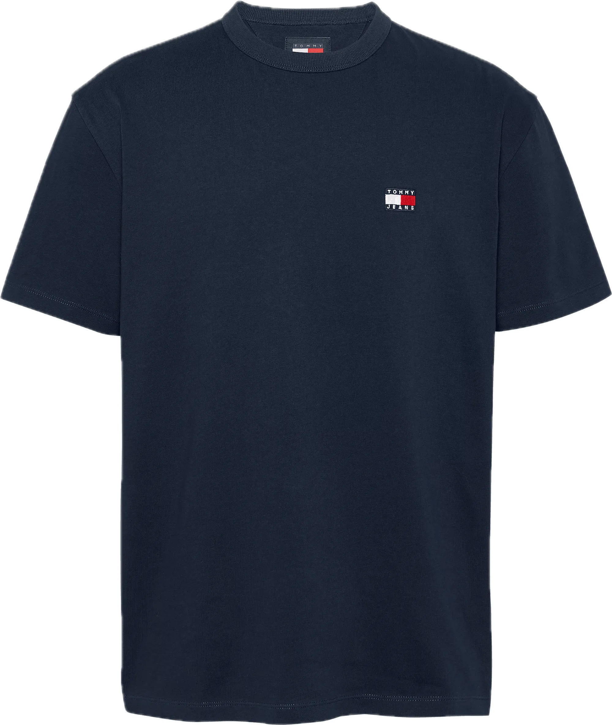 Camiseta Tommy Jeans de Cuello Redondo con Parche Bordado - ECRU